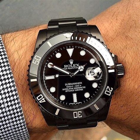 all black rolex submariner.